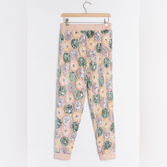 Anthropologie Fernanda Sequin Joggers pants Sz 1x worn once sequin - Picture 5 of 7